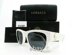VERSACE MOD. 4359 401/87 White & White Gold Medallion New Unisex Sunglasses wBox
