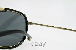 VERSACE Unisex Aviator Black/Gold Sunglasses with Box MOD 2193 1428/87 56mm