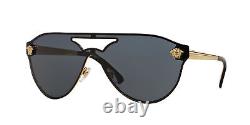 VERSACE VE2161 100287 Gold Gray 42 mm Women's Sunglasses