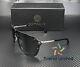 Versace Ve2180 10005a Silver Dark Grey Mirror Gold 44 Mm Women's Sunglasses