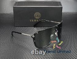VERSACE VE2180 10005A SilVEr Dark Grey Mirror Gold 44 mm Women's Sunglasses
