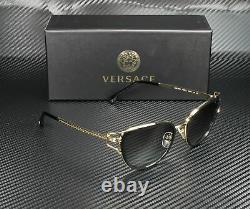 VERSACE VE2203 143811 Black Gold Grey Gradient 53 mm Women's Sunglasses