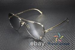 VERSACE VE2231 12526G Pale Gold Lt Grey Mirror Silver 60 mm Women's Sunglasses