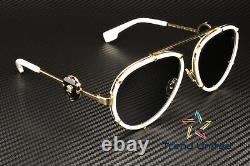 VERSACE VE2232 147187 White Dark Grey 61 mm Women's Sunglasses