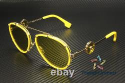 VERSACE VE2232 14736D Yellow Yellow Mirror Flash Gold 61 mm Women's Sunglasses
