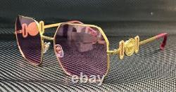VERSACE VE2248 1002 5 Gold Pink Women's 58 mm Sunglasses