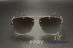 VERSACE VE2250 148889 Gold Grey Gradient Brown 63 mm Women's Sunglasses