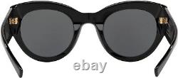 VERSACE VE4353 GB1 87 Black Grey 51 mm Women's Sunglasses