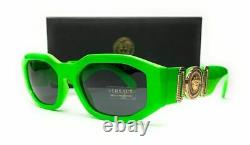 VERSACE VE4361 531987 Green Rectangle Unisex Sunglasses 53 mm