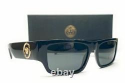 VERSACE VE4385 GB1 87 Black Grey Men's Sunglasses 56 mm