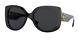 Versace Ve4387 Gb1 87 Black Dark Grey 56 Mm Women's Sunglasses