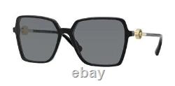 VERSACE VE4396F GB1 87 Black Dark Grey 58 mm Women's Sunglasses