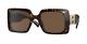 Versace Ve4405 108 73 Havana Dark Brown 54 Mm Women's Sunglasses
