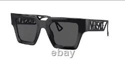 VERSACE VE4431 538087 50mm Black Grey Women's Sunglasses