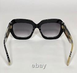 VTG SUNGLASSES BURBERRY WOMAN SQUARE ACETATE FRAME 54-140mm ITALY NEW