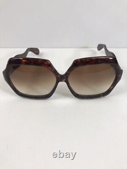 VTG Style 1990's SULTRY LARGE SUNGLASS Brown Square shape great lens 227