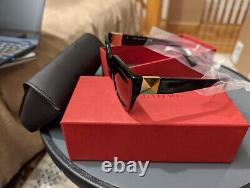 Valentino Grey Gradient Square Ladies Sunglasses VA4097 50018G 52 VA4097 50018G