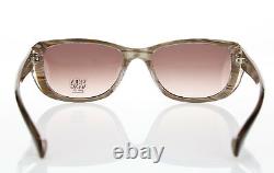Vera Wang 161643 Women's Cosette Horn Brown Gradient Square Sunglasses 53 18 140