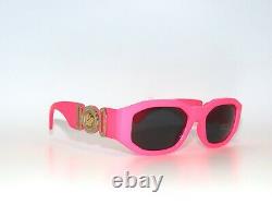 Versace 4361 5318/87 Fuxia Pink Fluo Gray Sunglasses Unisex