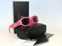 Versace 4361 5318/87 Fuxia Pink Fluo Gray Sunglasses Unisex
