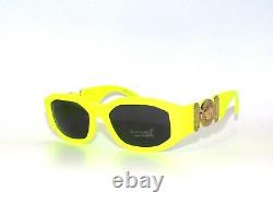 Versace 4361 5321/87 Yellow Fluo Gray Sunglasses Unisex