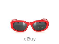 Versace 4361 533087 Red Gray Sunglasses Unisex