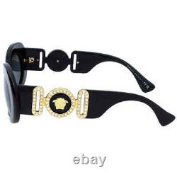 Versace Dark Gray Oval Ladies Sunglasses VE4426BU GB1/87 54 VE4426BU GB1/87 54