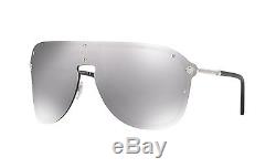 Versace MEDUSA MADNESS VE 2180 light grey silver mirror (1000/6G A) Sunglasses