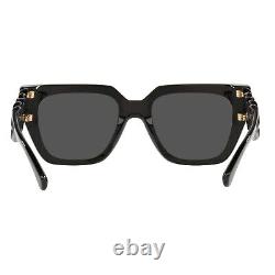 Versace Sunglasses Black Frame, Dark Grey Lenses, 0VE4409 GB1/87 53MM