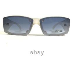 Versace Sunglasses MOD. 483 COL. 657/421 Clear Rectangular Frames with Blue Lenses
