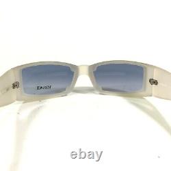 Versace Sunglasses MOD. 483 COL. 657/421 Clear Rectangular Frames with Blue Lenses