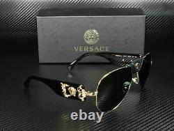 Versace VE2150Q 100271 Gold Grey Green Lens Men's Pilot Sunglasses 62mm