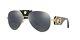 Versace Ve2150q Pale Gold/grey Mirror/black Sunglasses