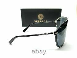Versace VE2180 100087 Silver Women's Pilot Metal Sunglasses 125