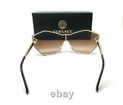 Versace VE2182 125213 Pale Gold Brown Gradient Women's Sunglasses 140mm