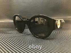 Versace VE4380B GB1 87 Black Grey Lens Women Oval Sunglasses 54mm
