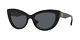 Versace Ve4388 Gb1/87 Sunglasses Women's Black/dark Grey Lenses Cat Eye 54mm