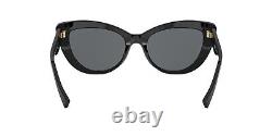 Versace VE4388 GB1/87 Sunglasses Women's Black/Dark Grey Lenses Cat Eye 54mm