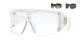 Versace Ve4393 401/1w White Shield Women's Eyeglasses With Clip-ons