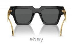 Versace VE4431 GB1/87 Black/Dark Grey Square Women's Sunglasses
