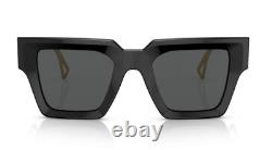Versace VE4431 GB1/87 Black/Dark Grey Square Women's Sunglasses