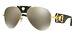 Versace Ve 2150q 1002/5a Gold Withlight Brown Gold Mirror Sunglasses 62 Mm 10025a