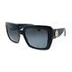 Versace Ve 4384b Gb1/87 Black Plastic Square Sunglasses Grey Lens