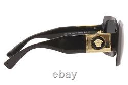 Versace VE 4405 GB1/87 Black Plastic Rectangle Sunglasses Grey Lens
