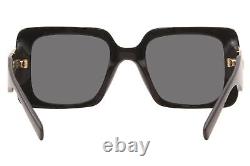 Versace VE 4405 GB1/87 Black Plastic Rectangle Sunglasses Grey Lens