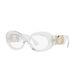 Versace Ve 4426bu 148/1w Crystal Plastic Round Sunglasses Clear Classic Lens
