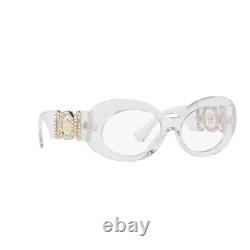 Versace VE 4426BU 148/1W Crystal Plastic Round Sunglasses Clear Classic Lens