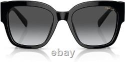 Versace VE 4437U GB1/T3 Black Polarized Sunglasses Grey Gradient Lens