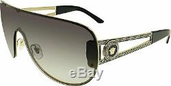 Versace Women's Gradient VE2166-12528G-41 Black Wrap Sunglasses