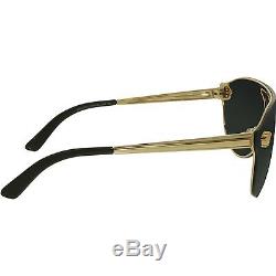 Versace Women's VE2161-100287-42 Black Shield Sunglasses